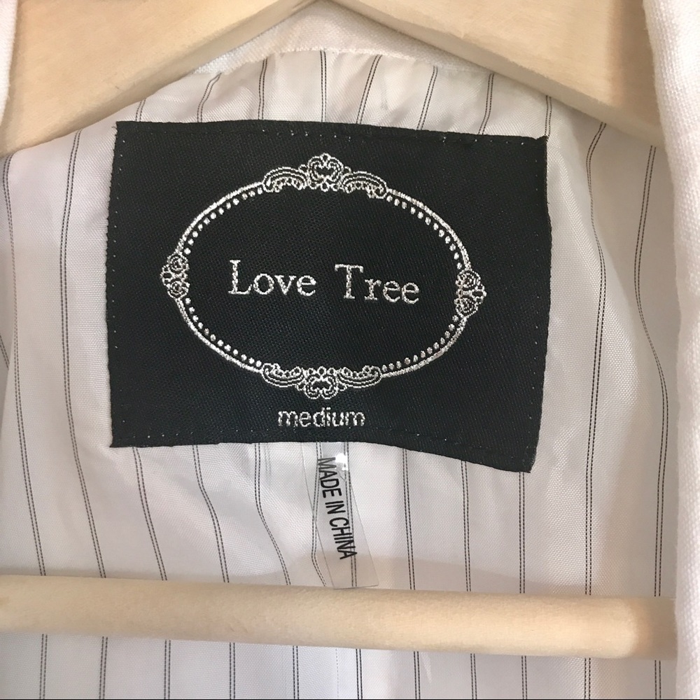 Love Tree linen blazer white size medium - Picture 4 of 6